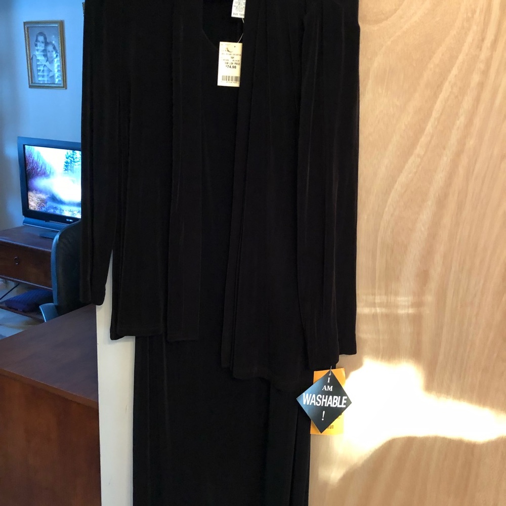 Black two piece dress